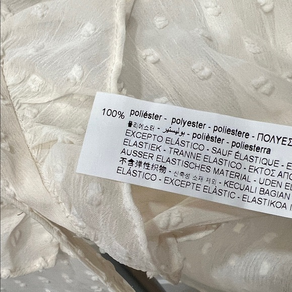 Zara Cream Ruffled Blouse - Picture 5 of 7